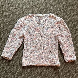 Vintage Handmade Knitted Multicolor Sweater